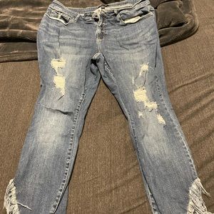 Judy blue silky fit distressed jeans